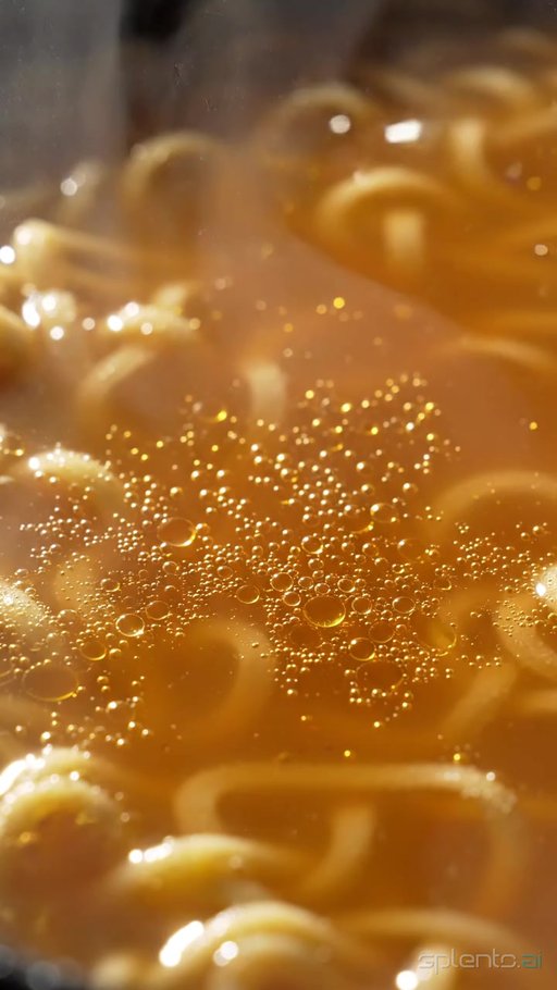 Rich Cavatappi Pasta with Bubbles