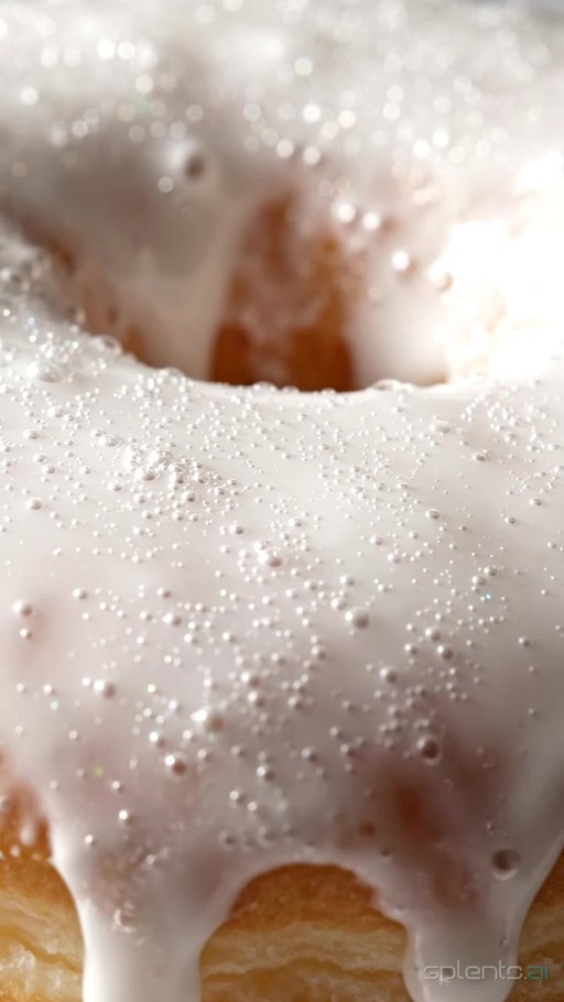 Glazed Donut with Dripping Sugar