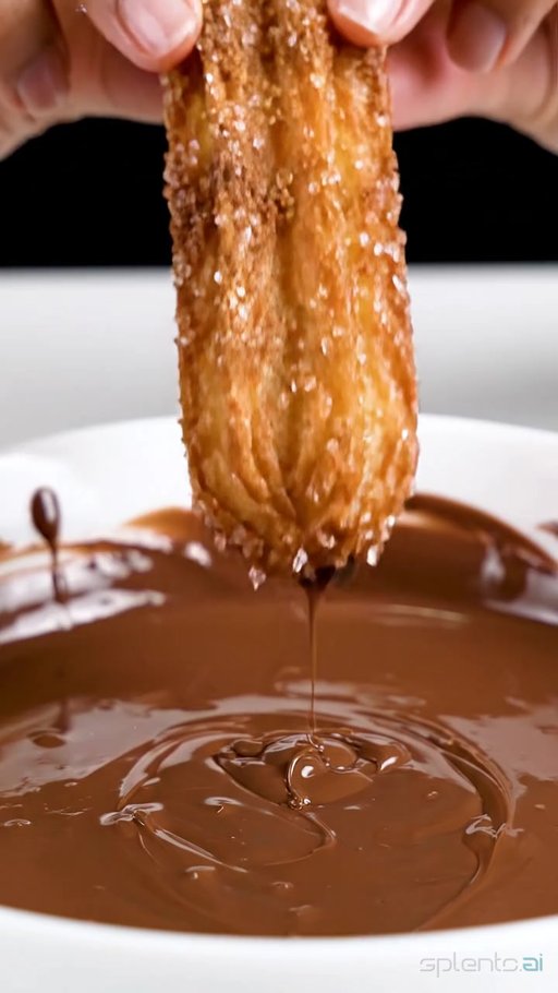 Golden Churro with Chocolate