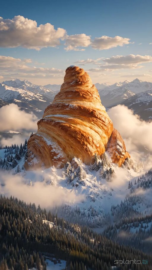 Golden Croissant Mountain