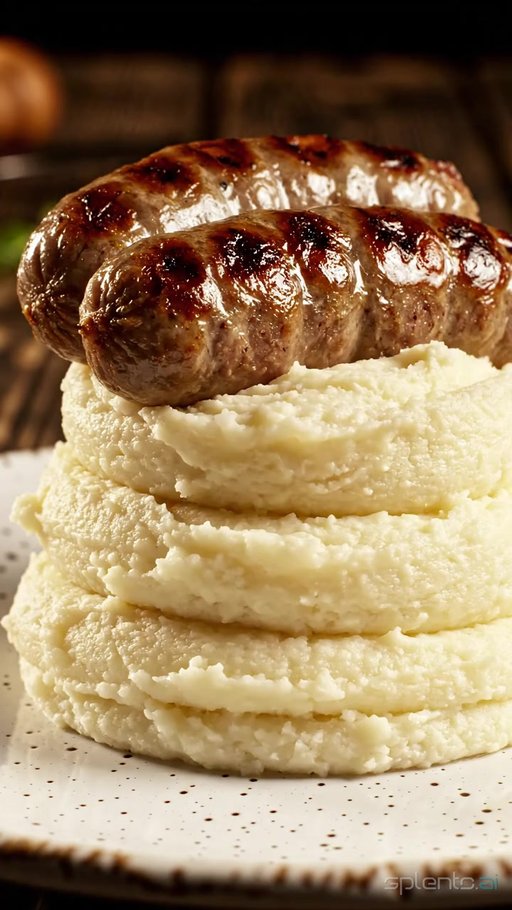 Grilled Sausage and Mashed Potato Tower — restaurant video