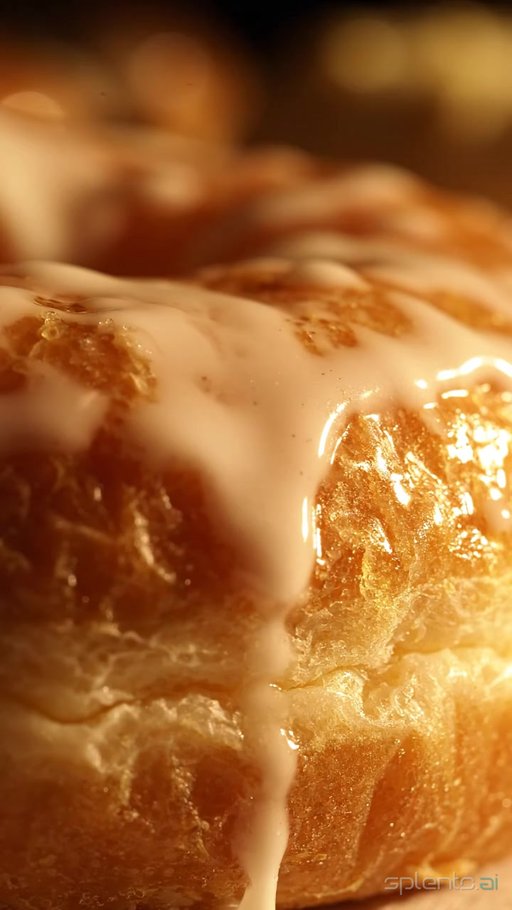 Glistening Donut Macro Shot