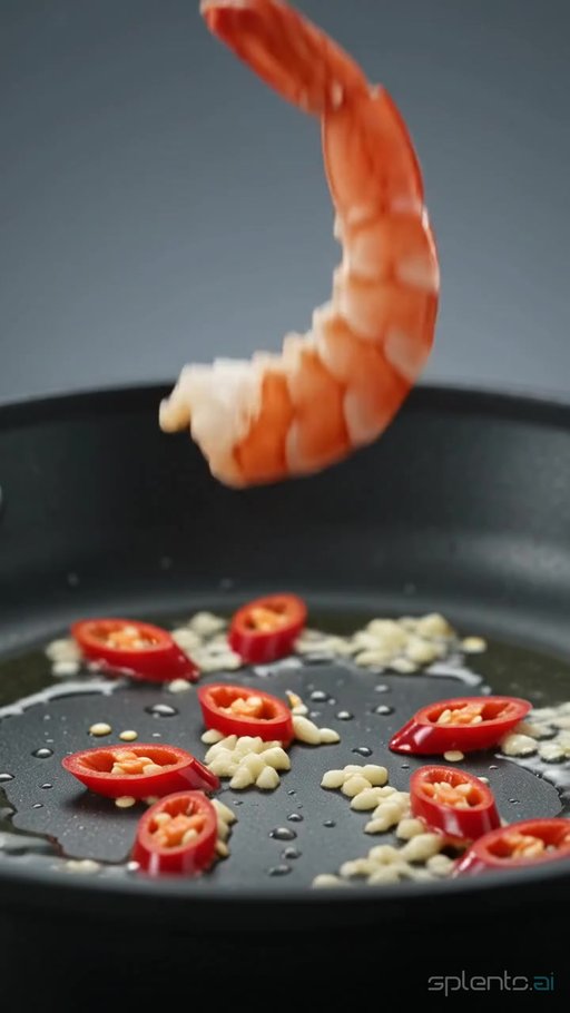 Shrimp in Garlic Pan — restaurant video