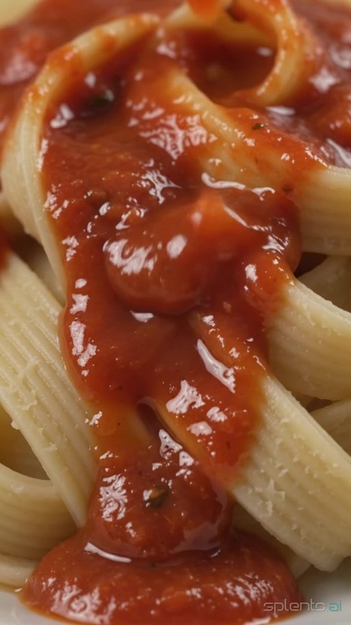 Pasta Tomato Sauce Pour Macro
