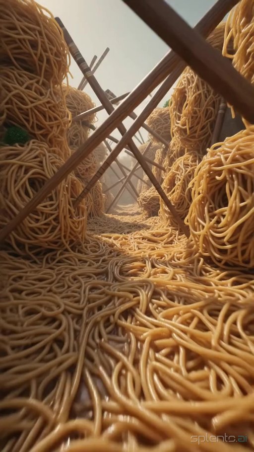 Surreal Ramen Landscape
