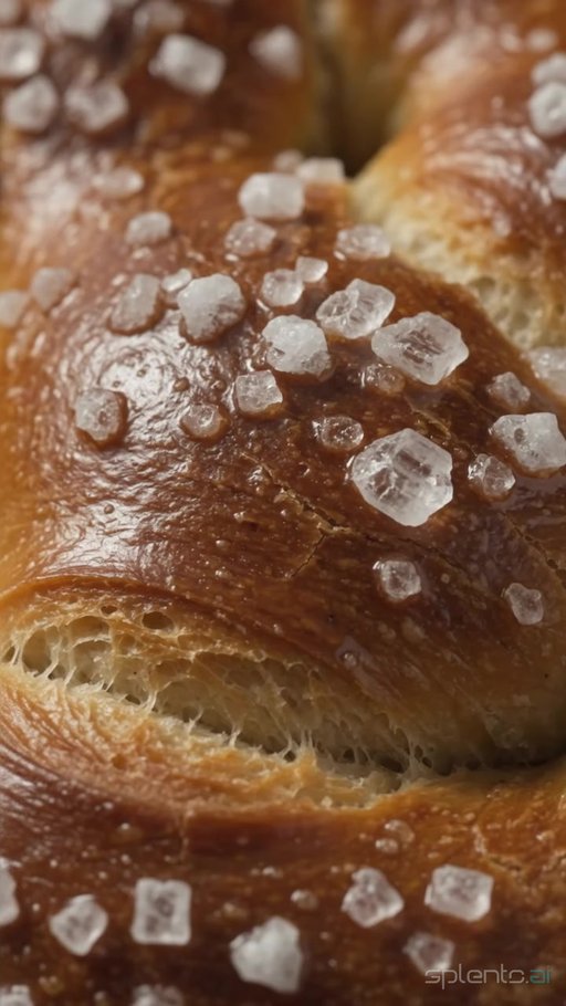 Salted Soft Pretzel Macro Shot