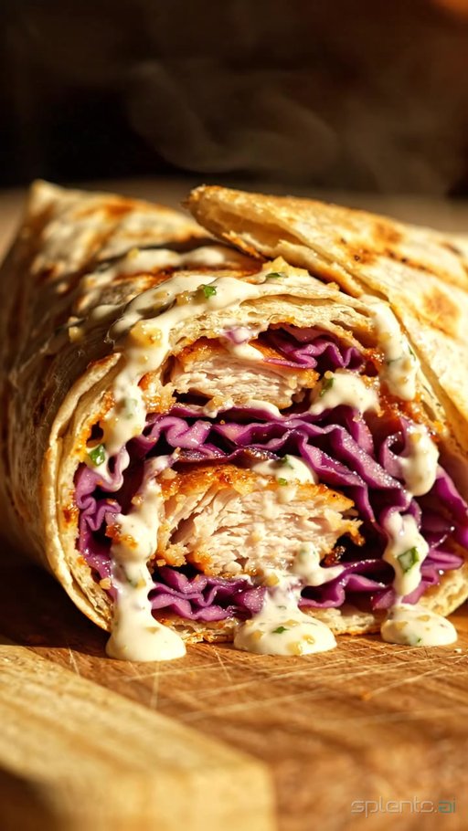 Colorful Street Wrap Macro Shot — restaurant video