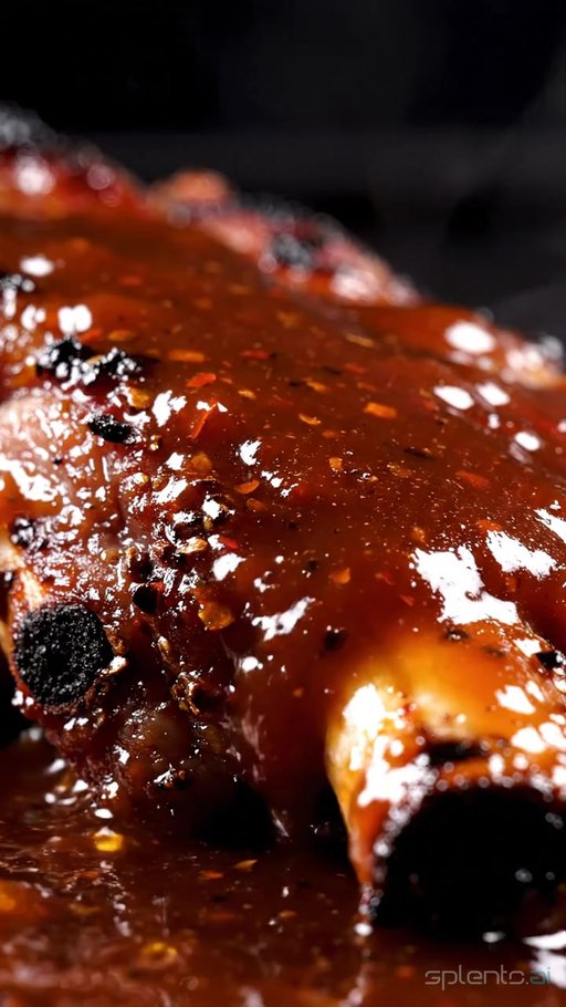 Glazed Ribs Close-Up