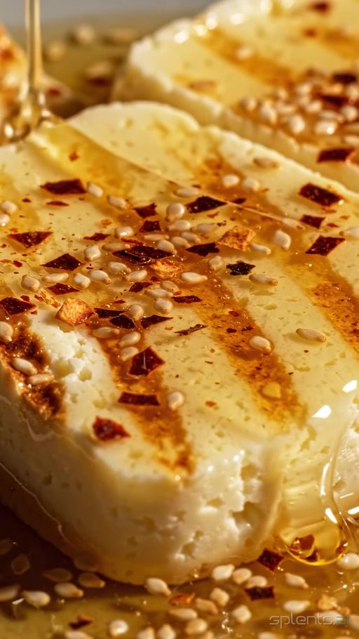 Honey Drizzled Halloumi Cheese