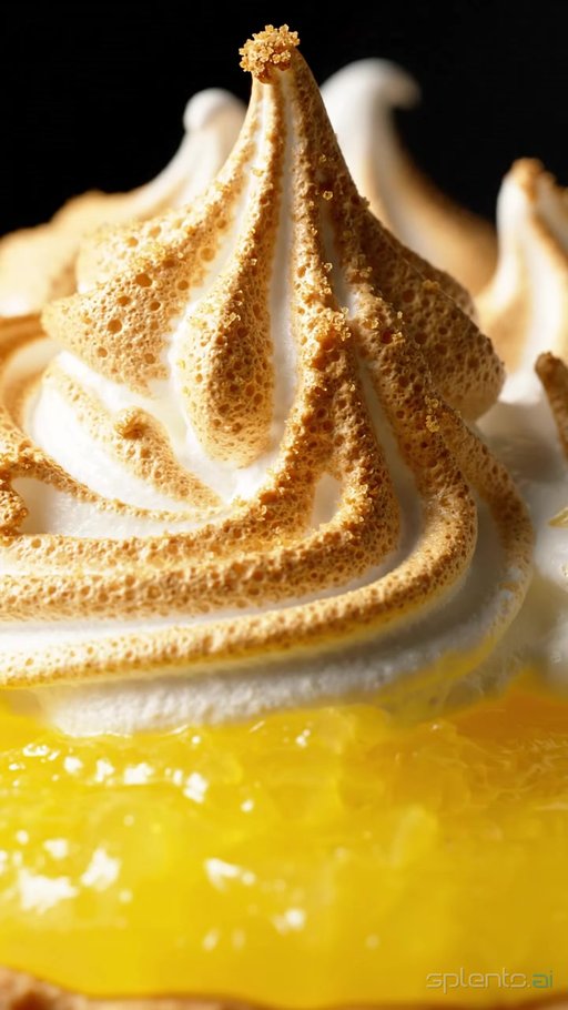 Lemon Meringue Pie Close-Up