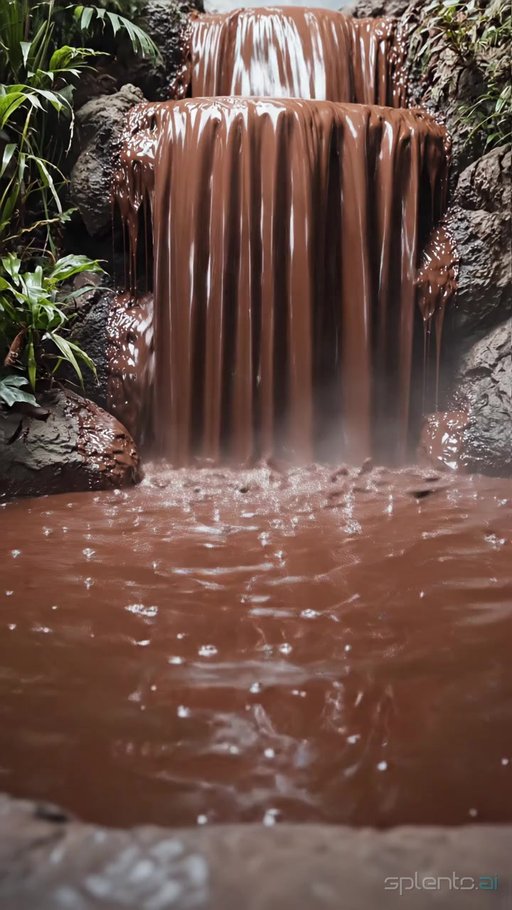 Waterfall in Brown Foliage