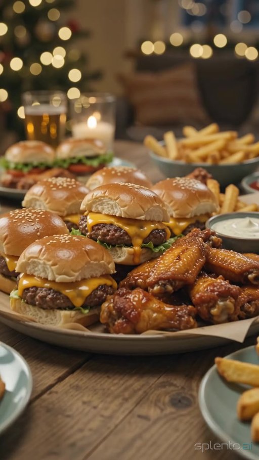 Festive Slider and Wings Platter — restaurant video