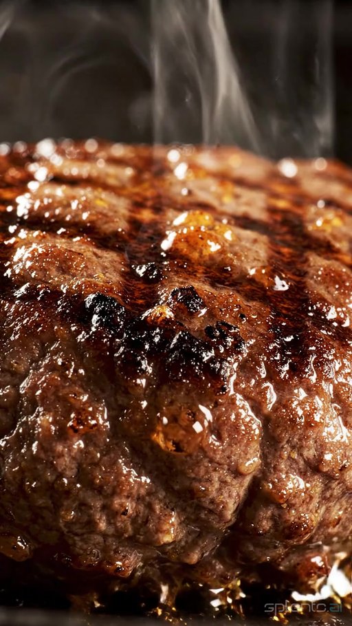 Juicy Beef Burger Patty