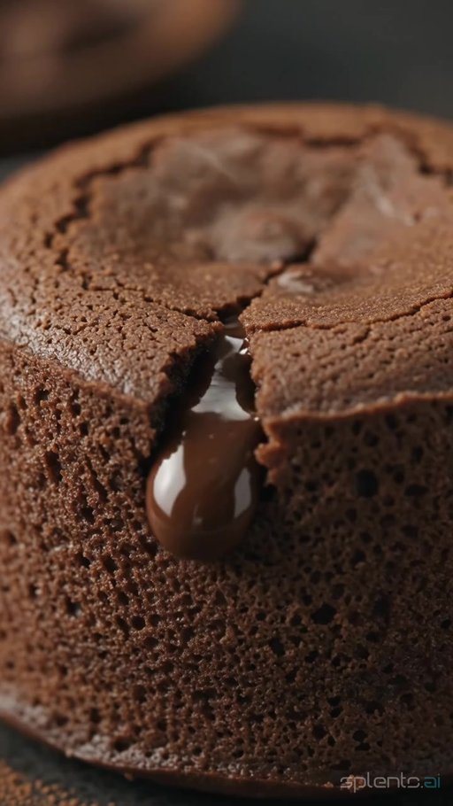 Chocolate Lava Cake Closeup