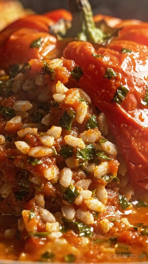 Roasted Stuffed Bell Pepper