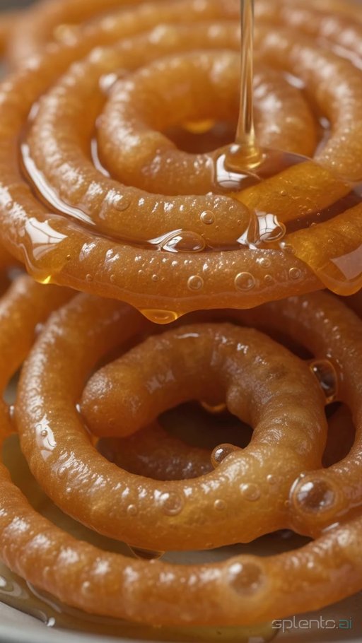 Jalebi Syrup Pour Macro