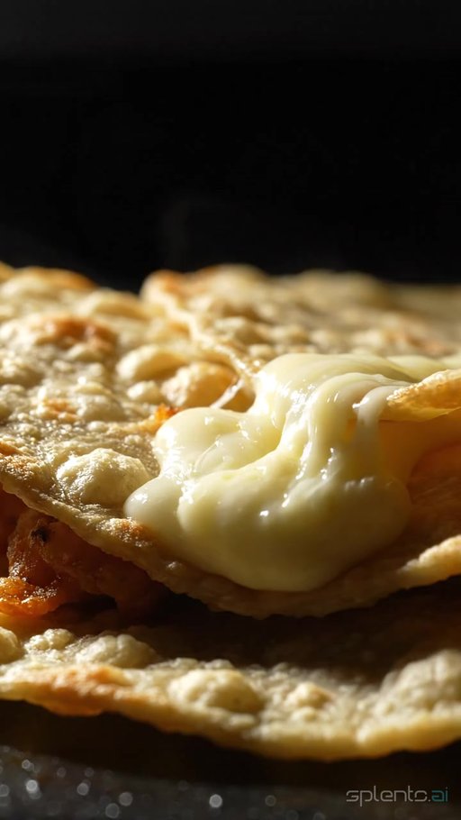Melted Flour Quesadilla Close-Up — restaurant video