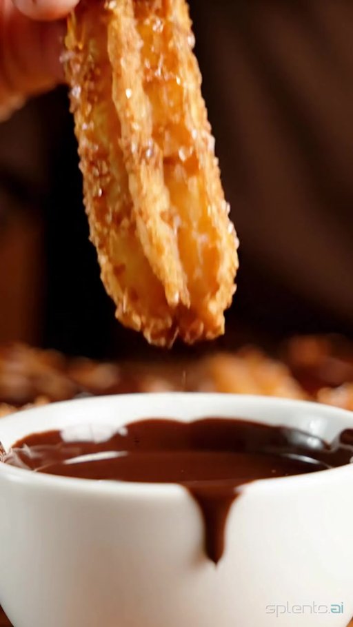 Churro with Chocolate Sauce