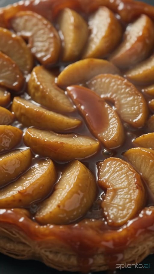 Fresh Apple Tarte Tatin Baking — restaurant video