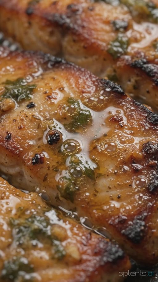 Pan Seared Fish Fillets Sizzling In Butter