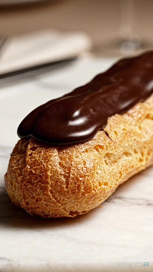 Chocolate Éclair Close-Up