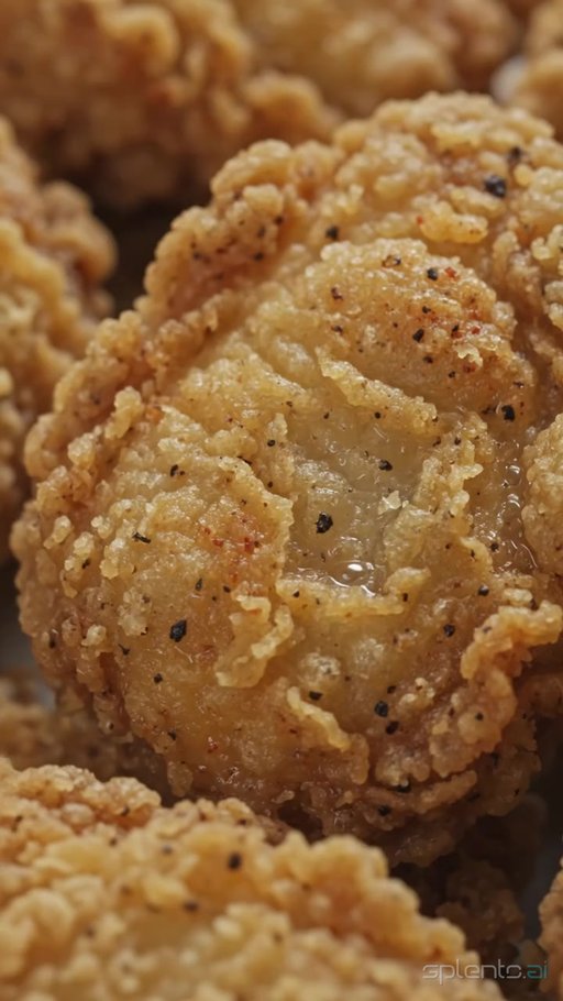 Crispy Fried Chicken Pepper Macro