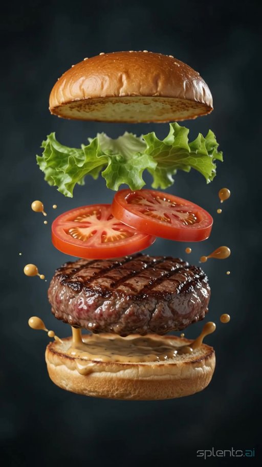 Suspended Hamburger — restaurant video