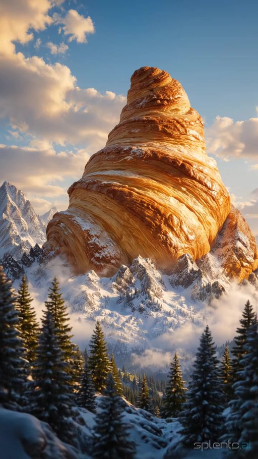 Golden Croissant Mountain