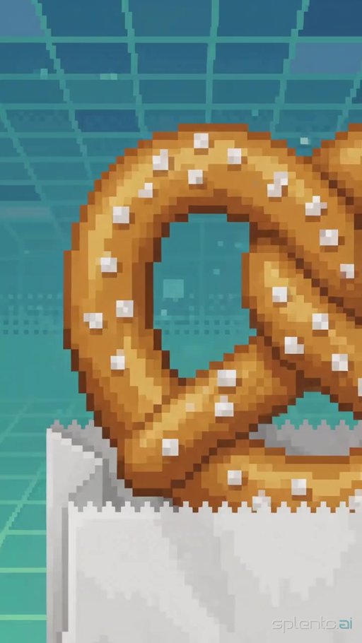 Pixel Soft Pretzel Cheese Sauce Dip