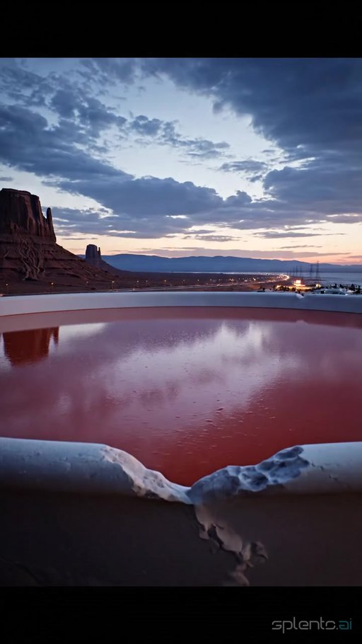 Dusk Over Red Tailings