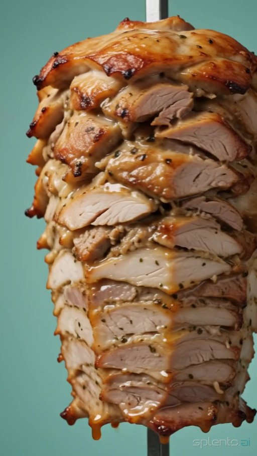 Sliced Doner Kebab Stack — restaurant video
