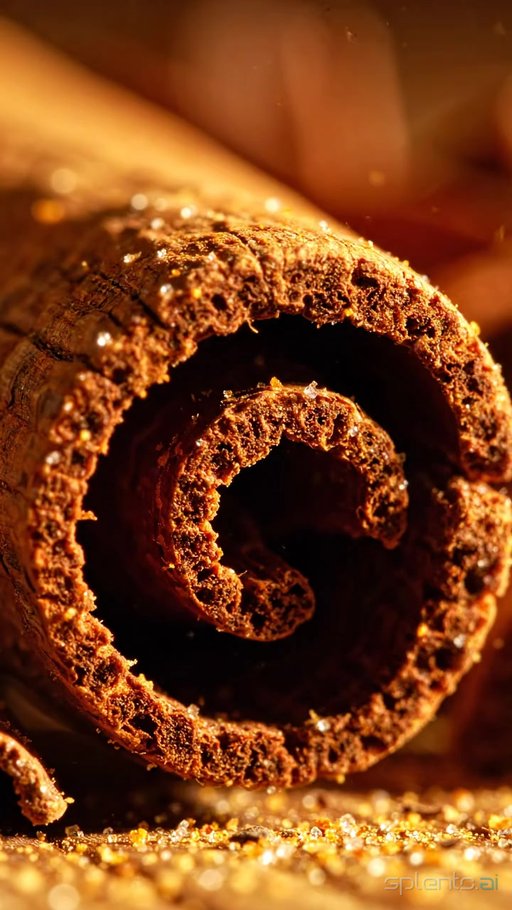 Cinnamon Stick Macro Shot