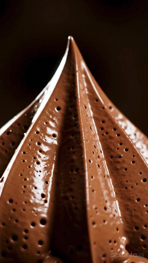 Chocolate Ganache Decorative Swirl