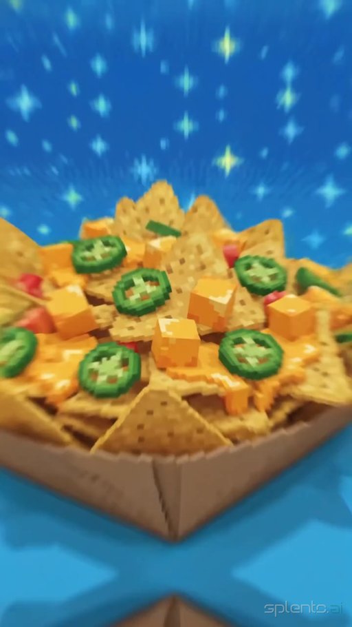 Loaded Nachos Pixel Art Bite