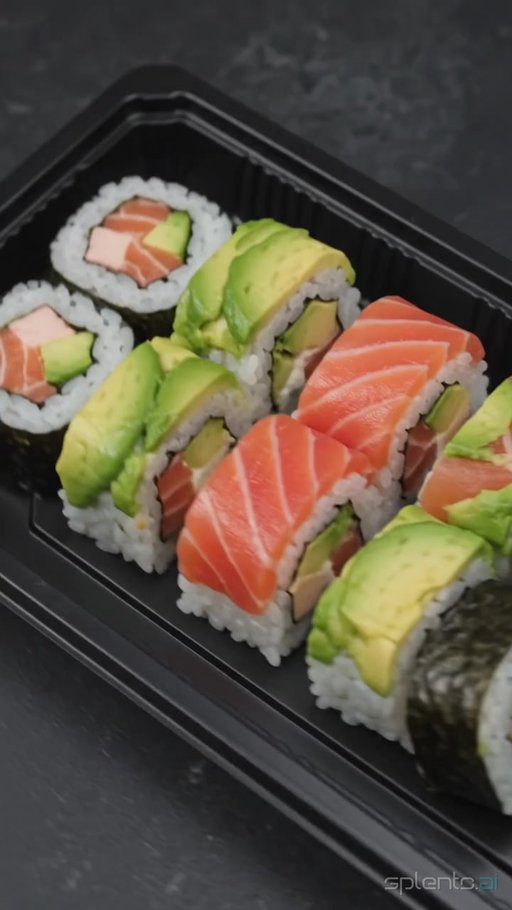 Salmon Sushi Takeaway Chopsticks Soy Sauce