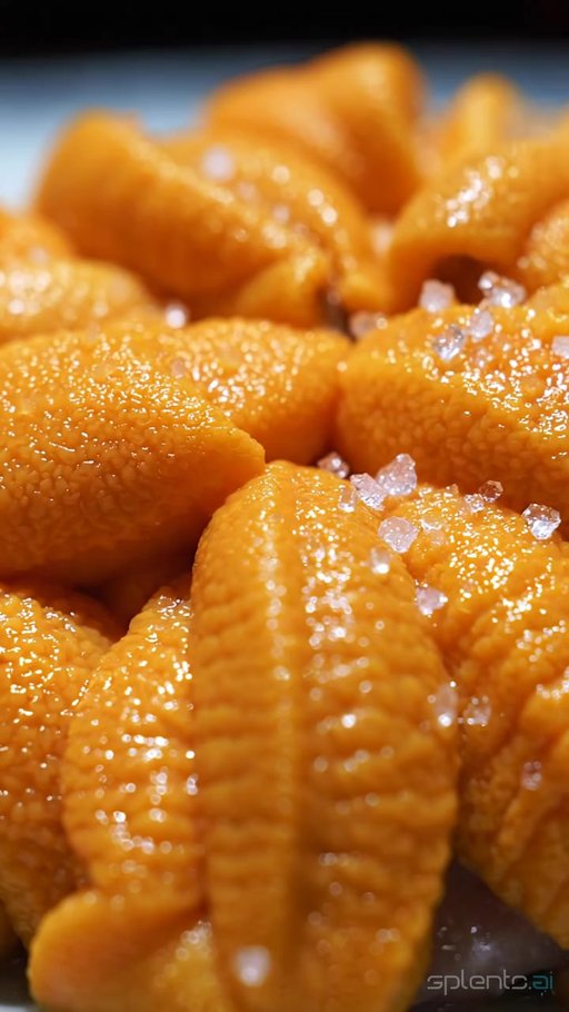 Macro Orange Sea Urchin Roe