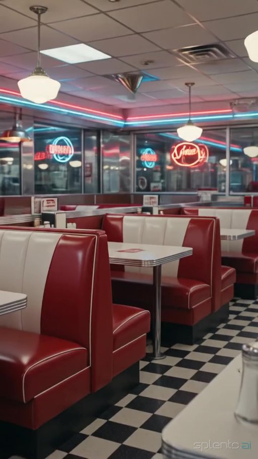 Classic American Diner Interior — restaurant video