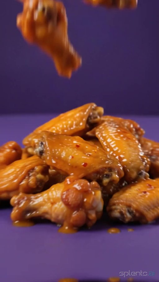 Crispy Fried Chicken Wings Commercial
