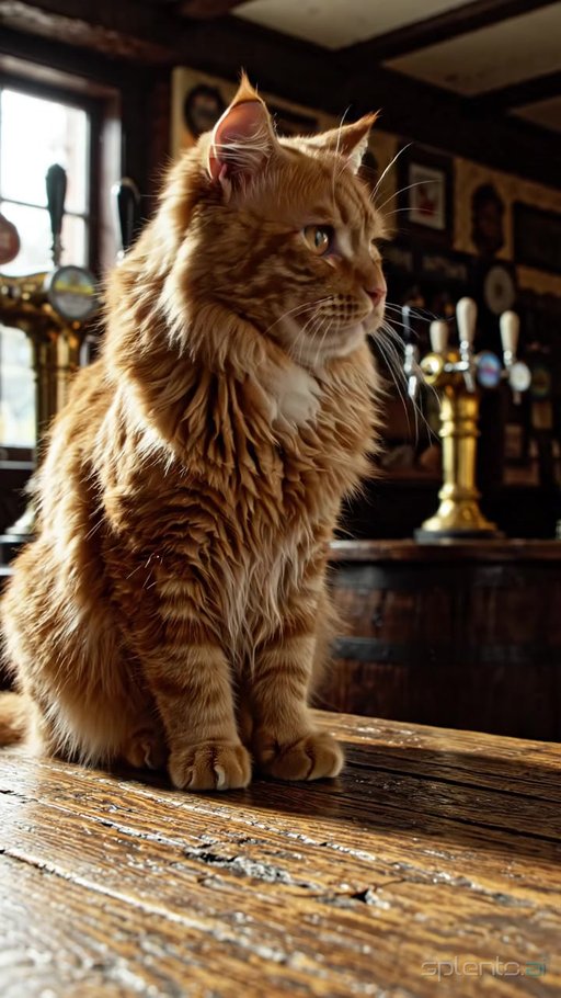 Fluffy Cat and Warm Pie