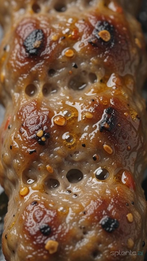 Grilled Kebab Sizzle Macro — restaurant video