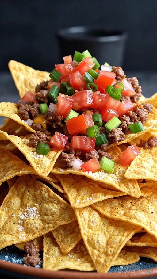 Tortilla Chips with Meat and Salsa