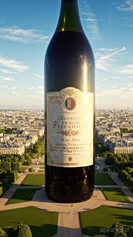 Giant Wine Bottle in Paris