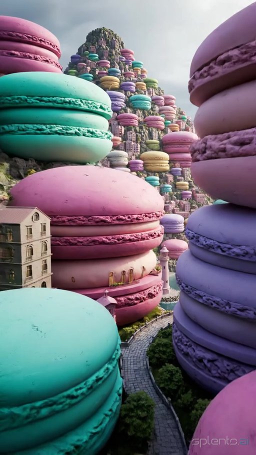 Giant Macaron Landscapes