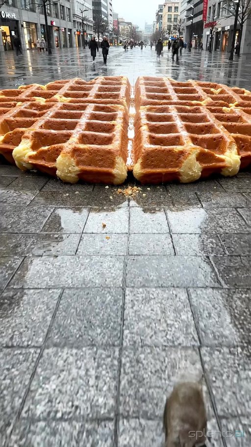Surreal City Waffle