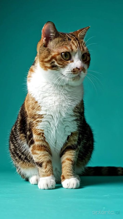 Attentive White-Cheeked Cat