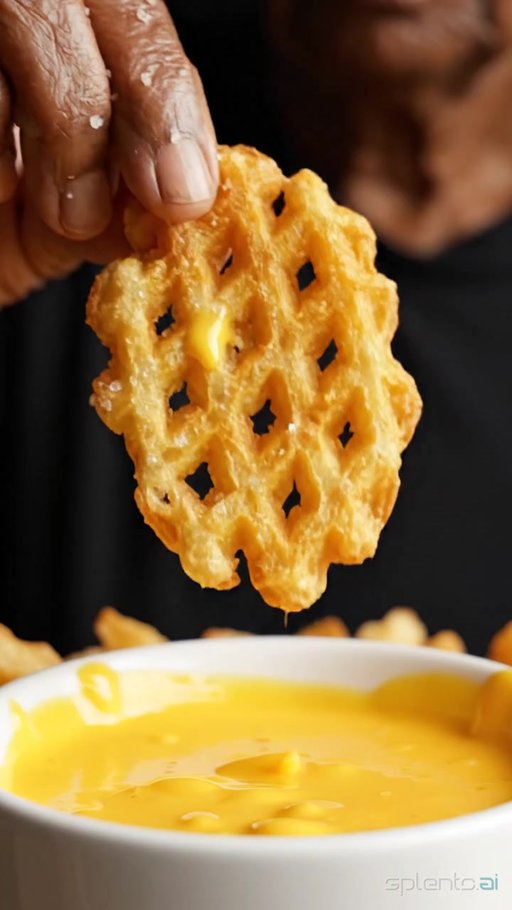 Cheese Waffle with French Fries