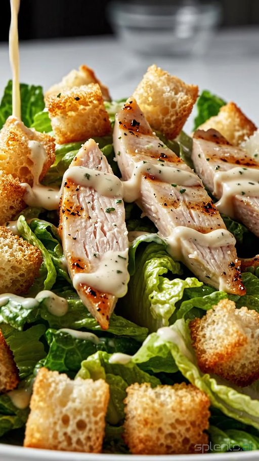 Grilled Chicken Caesar Salad — restaurant video