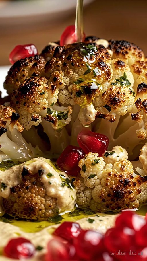 Roasted Cauliflower with Tahini