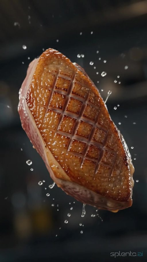 Grilled Duck Breast in Droplets