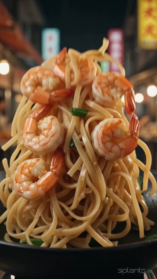 Shrimp Spaghetti Plate — restaurant video